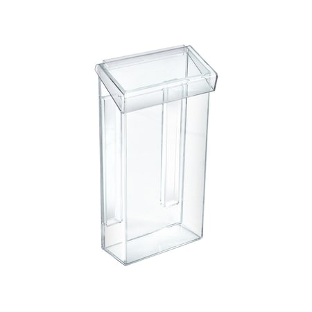 Azar Displays Outdoor Adhesive Wall Mount Trifold Brochure Holder w/ Clear Lid for 4''W x 9''H Literature, 2PK 252962